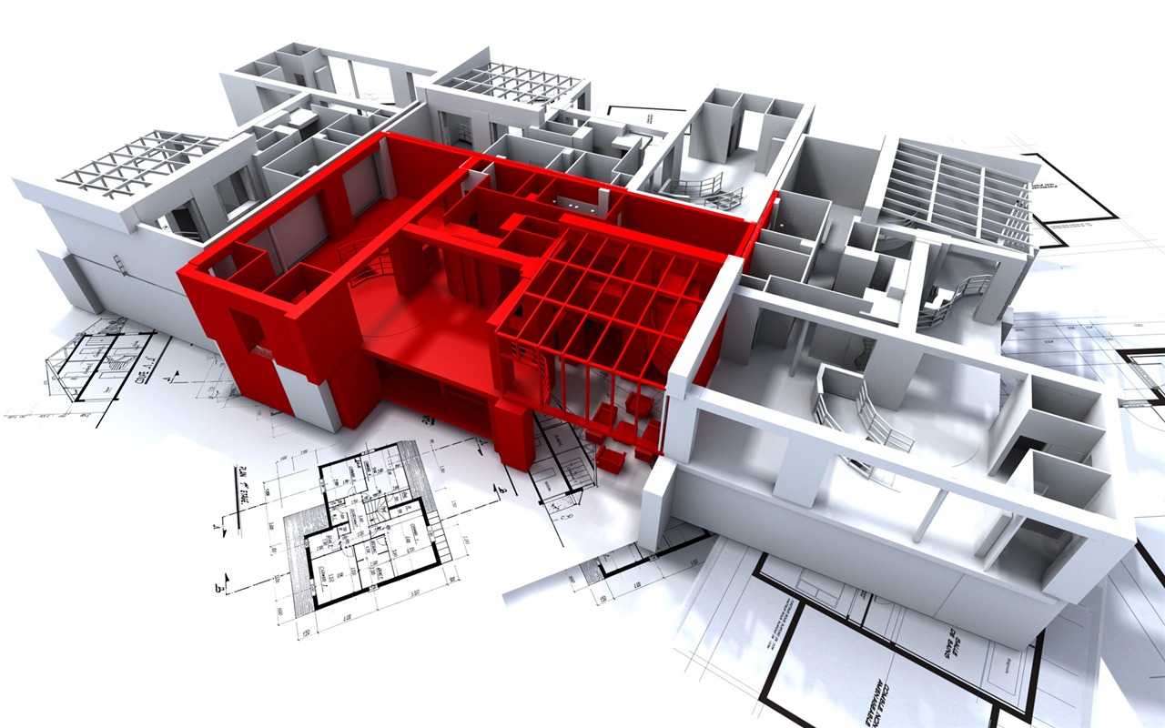 Fond d'écran 3D de conception architecturale (2) #20 - 1280x800