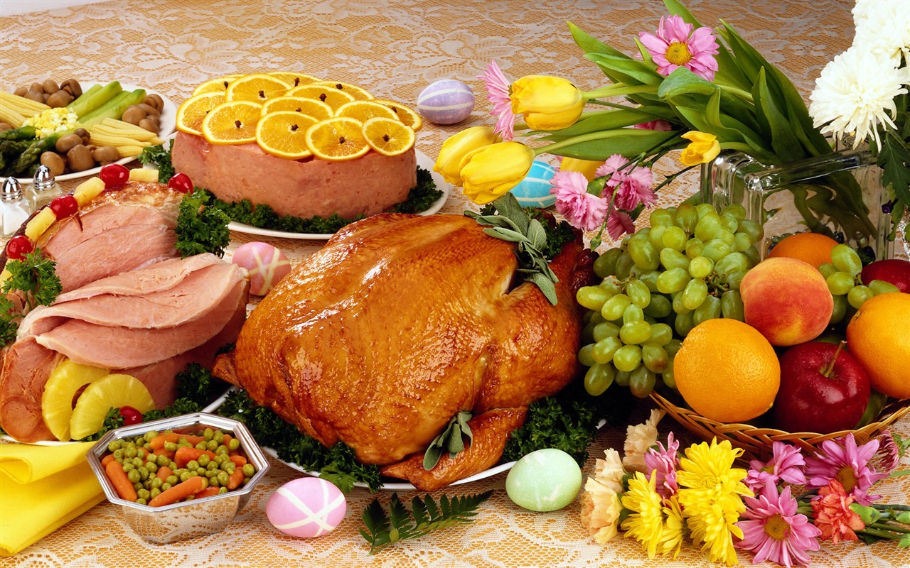 Gourmet večeře tapety (4) #7 - 1280x800