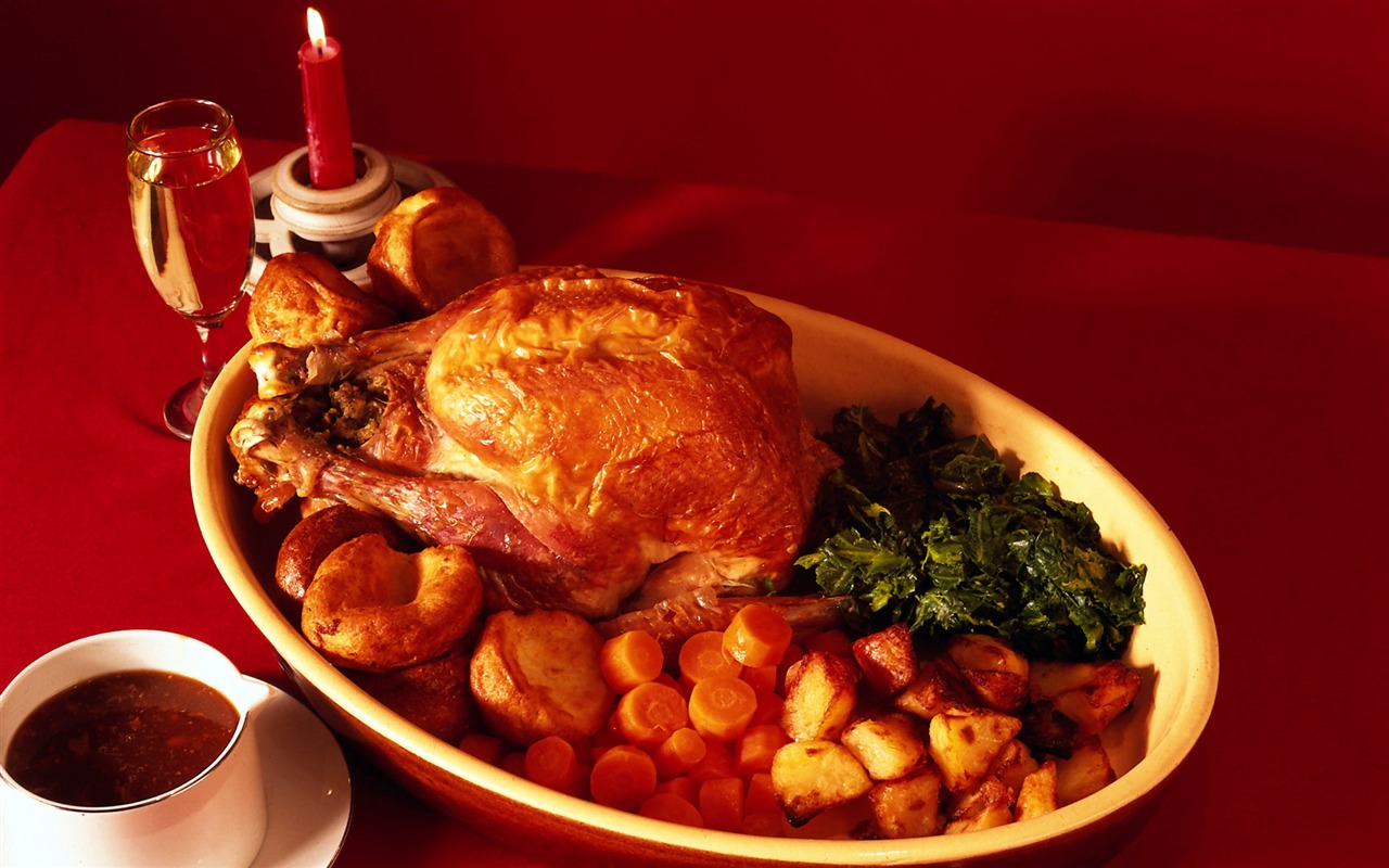 Gourmet večeře tapety (4) #13 - 1280x800