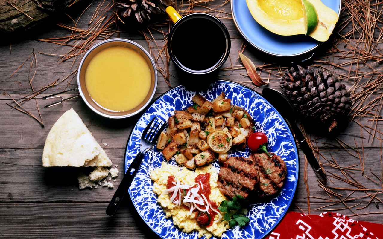 Gourmet večeře tapety (5) #9 - 1280x800