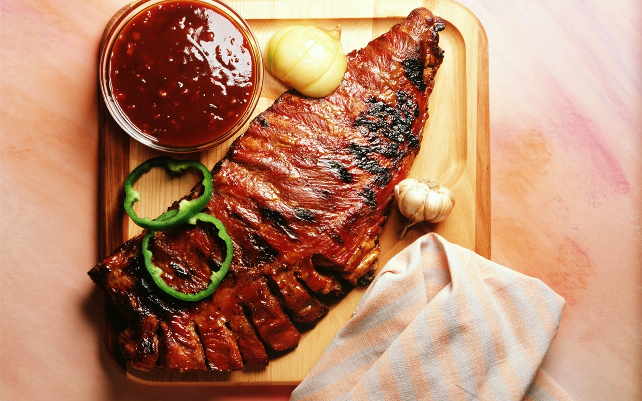 Gourmet večeře tapety (5) #17 - 1280x800