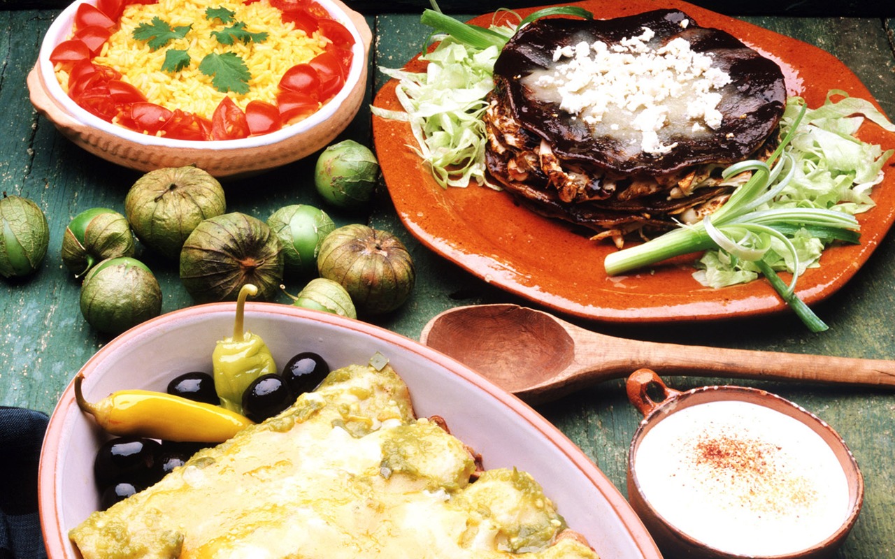 Gourmet večeře tapety (5) #20 - 1280x800