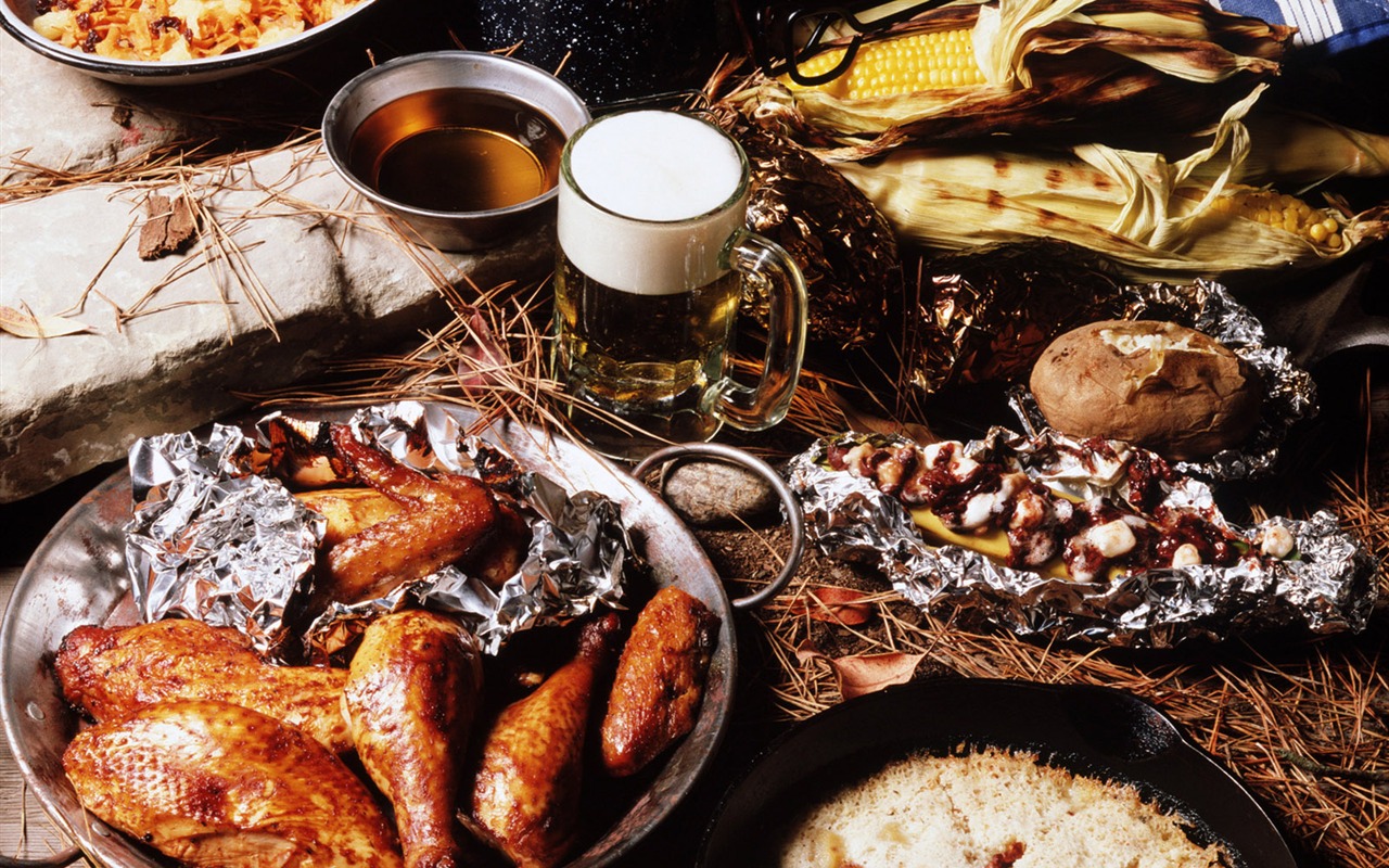 Gourmet večeře tapety (6) #11 - 1280x800