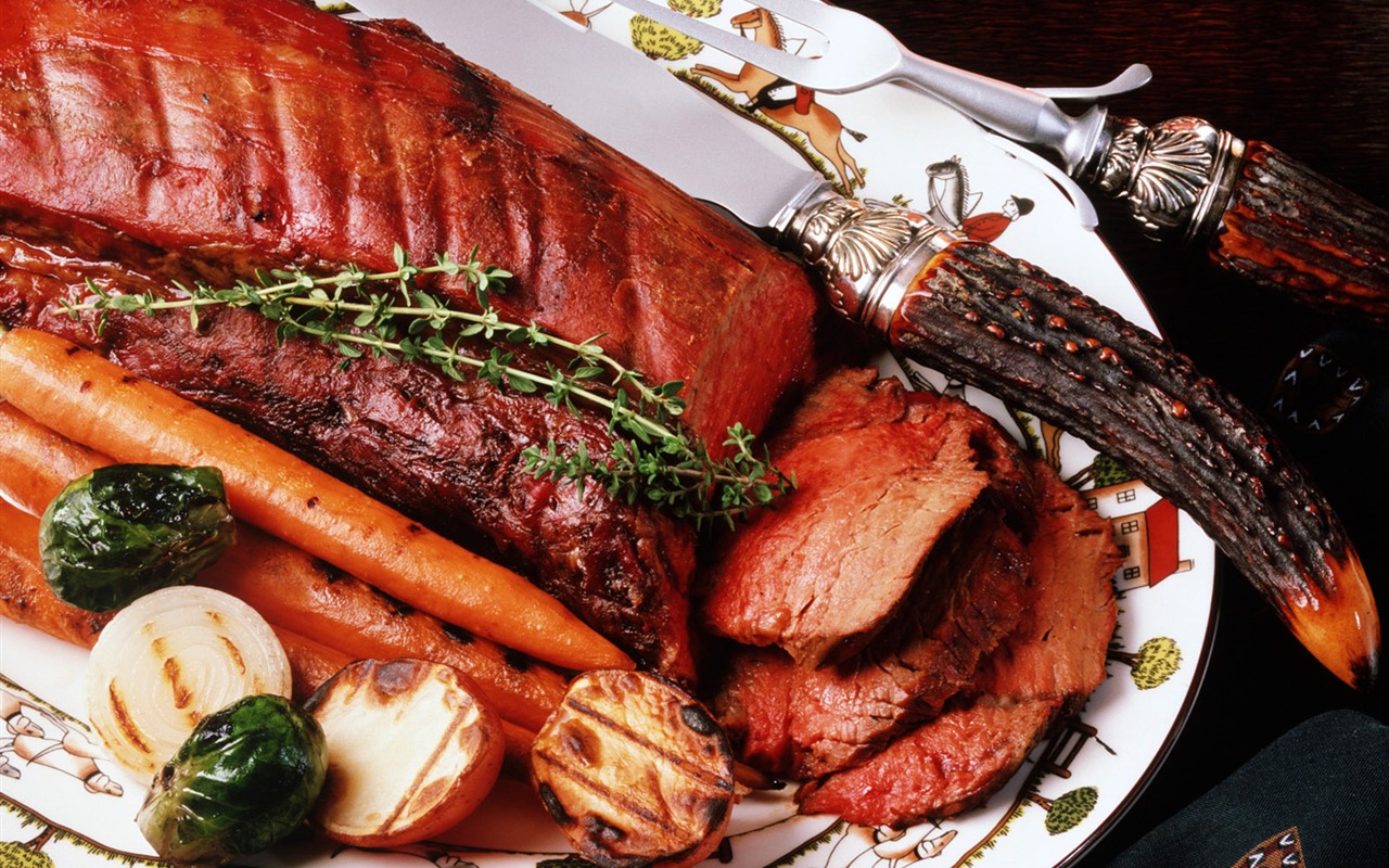 Gourmet večeře tapety (6) #18 - 1280x800