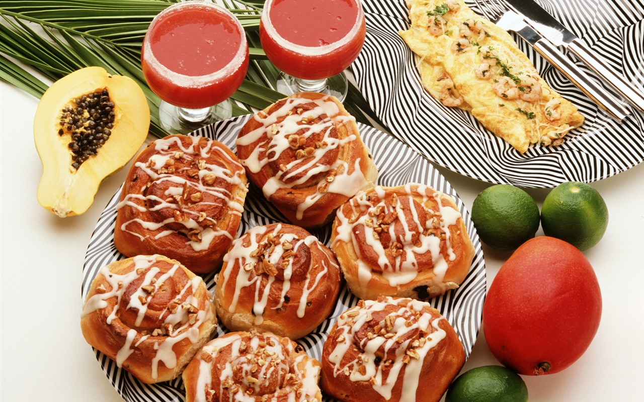 Gourmet večeře tapety (7) #5 - 1280x800