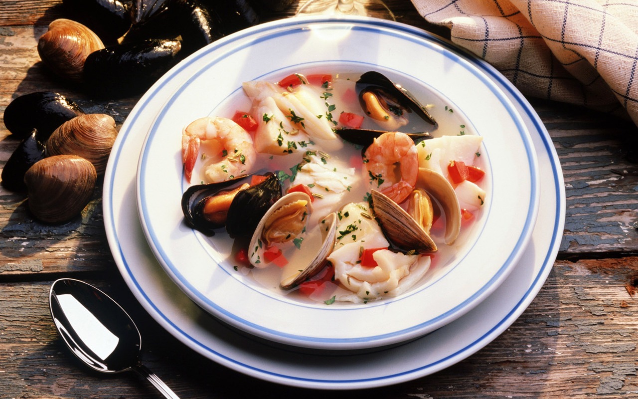 Gourmet večeře tapety (7) #12 - 1280x800