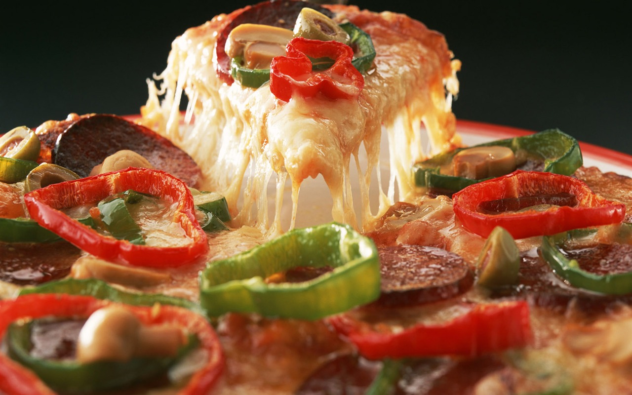 Pizza Jídlo tapety (1) #8 - 1280x800