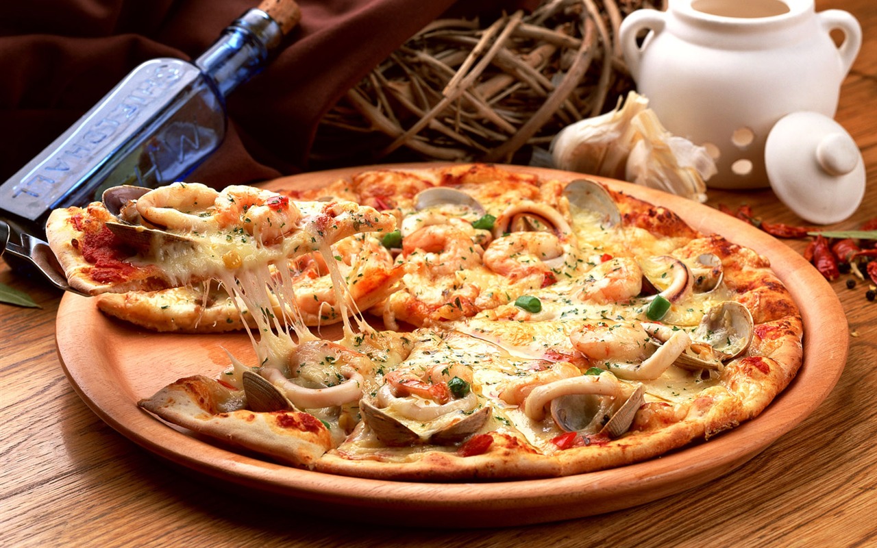 Pizza Jídlo tapety (2) #8 - 1280x800