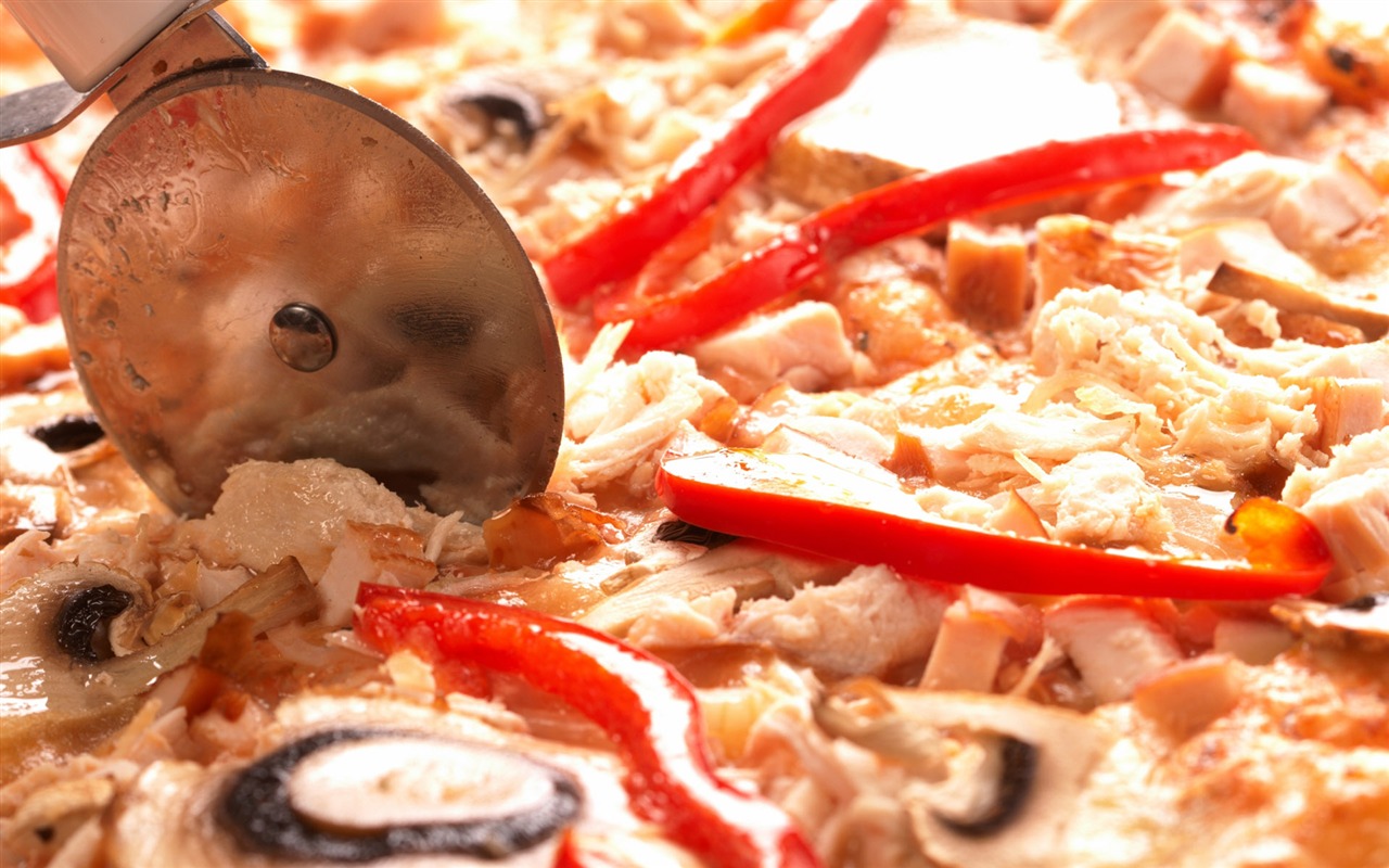 Pizza Jídlo tapety (3) #10 - 1280x800