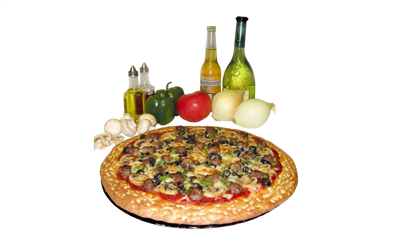 Pizza Jídlo tapety (3) #11 - 1280x800