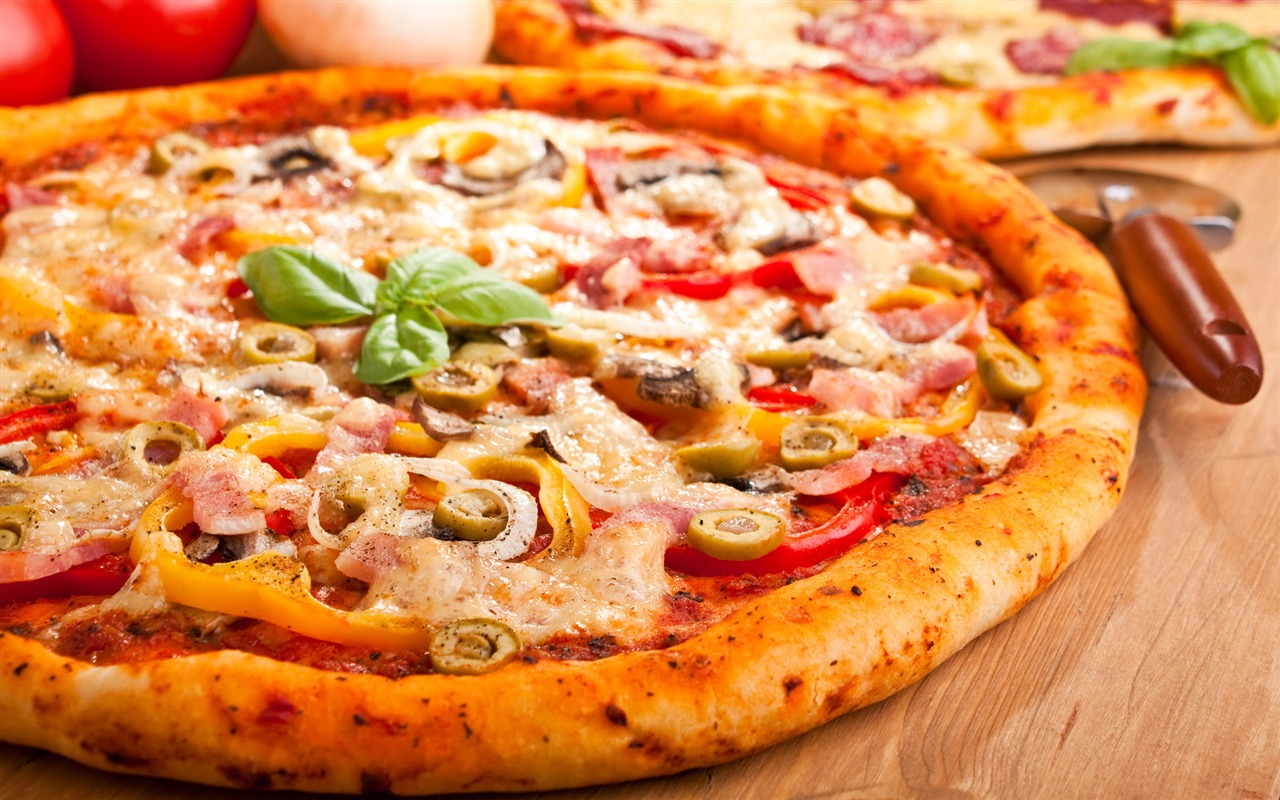 Pizza Jídlo tapety (4) #20 - 1280x800