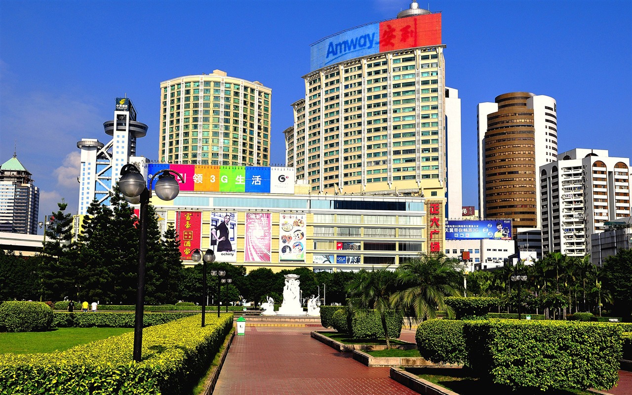 Fuzhou ulice s shot (foto Díla změnit) #13 - 1280x800