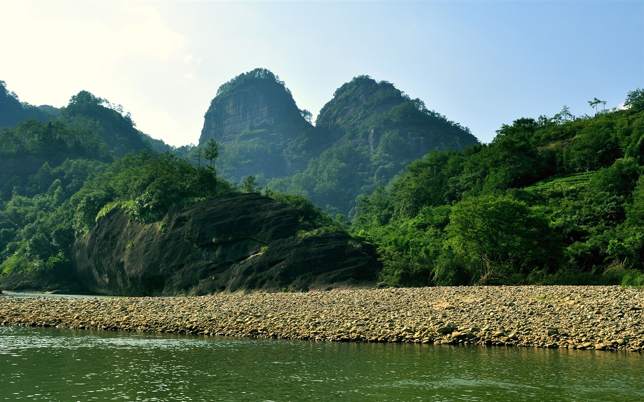 Wuyi jiuqu Krajina (fotografie děl změny) #6 - 1280x800