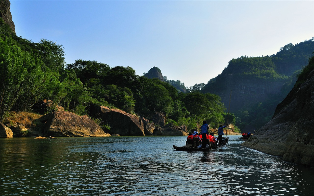 Wuyi jiuqu scenery (photo Works of change) #12 - 1280x800