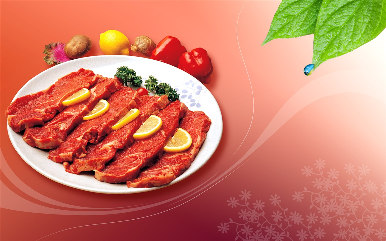 Gourmet večeře tapety (11) #11 - 1280x800