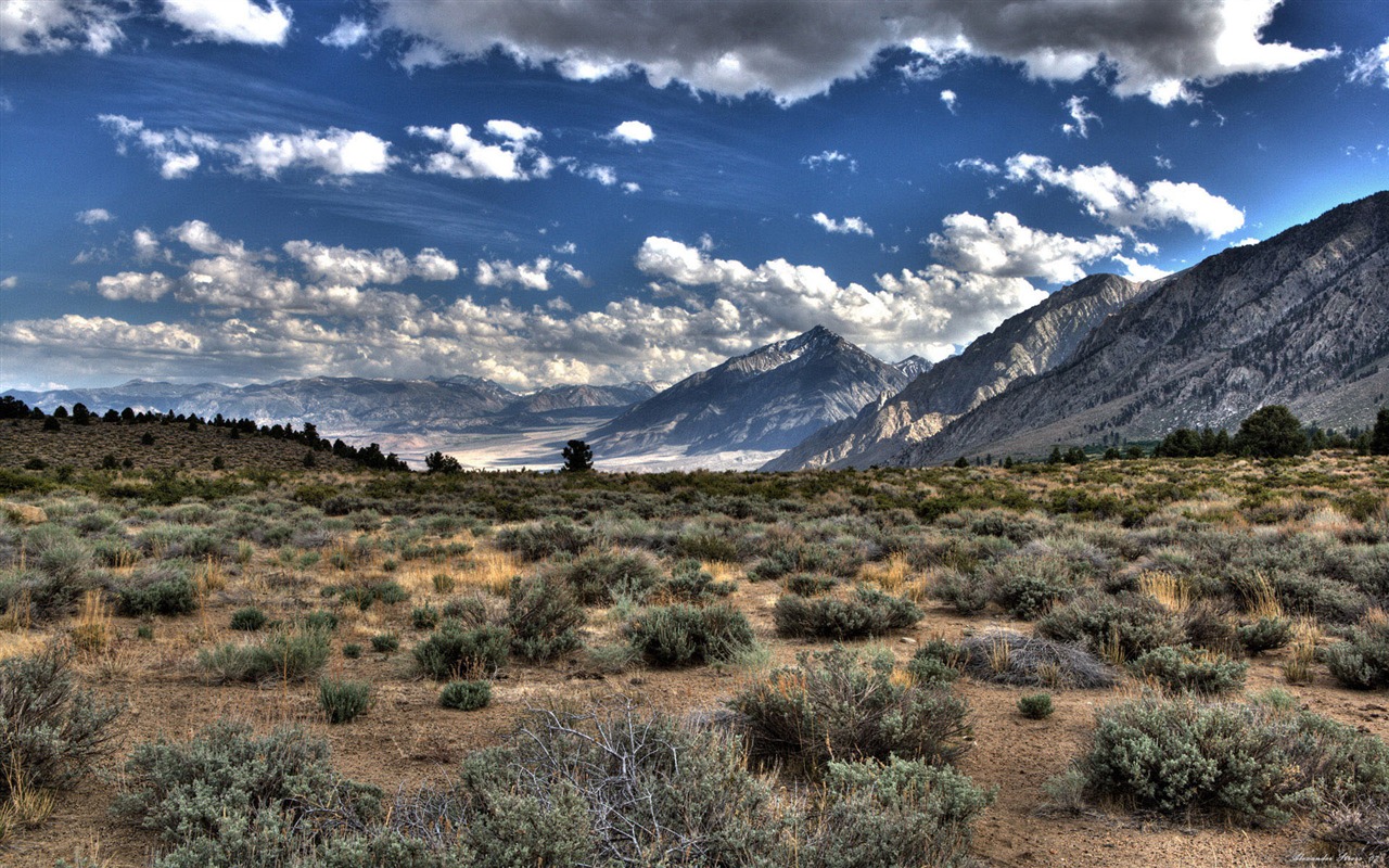Mountain Valley paysage fond d'écran (1) #3 - 1280x800