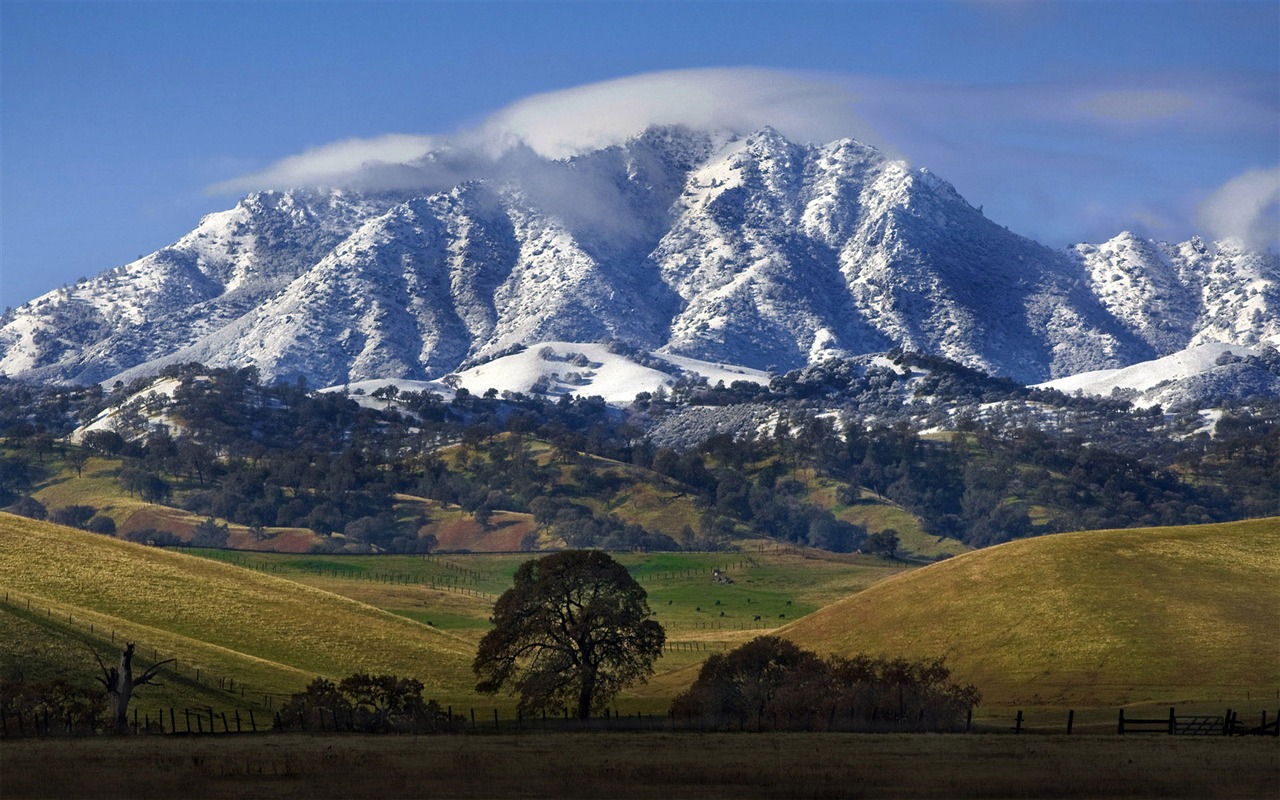 Mountain Valley paysage fond d'écran (1) #9 - 1280x800