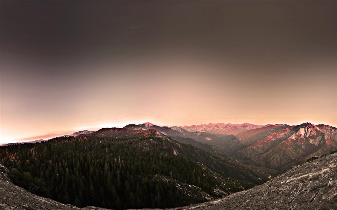 Mountain Valley paysage fond d'écran (1) #13 - 1280x800