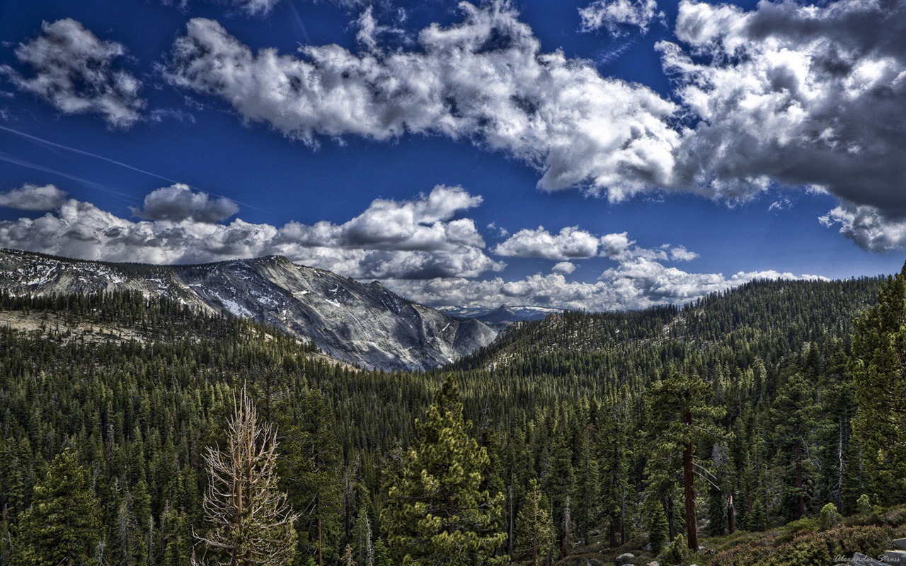 Mountain Valley paysage fond d'écran (2) #10 - 1280x800