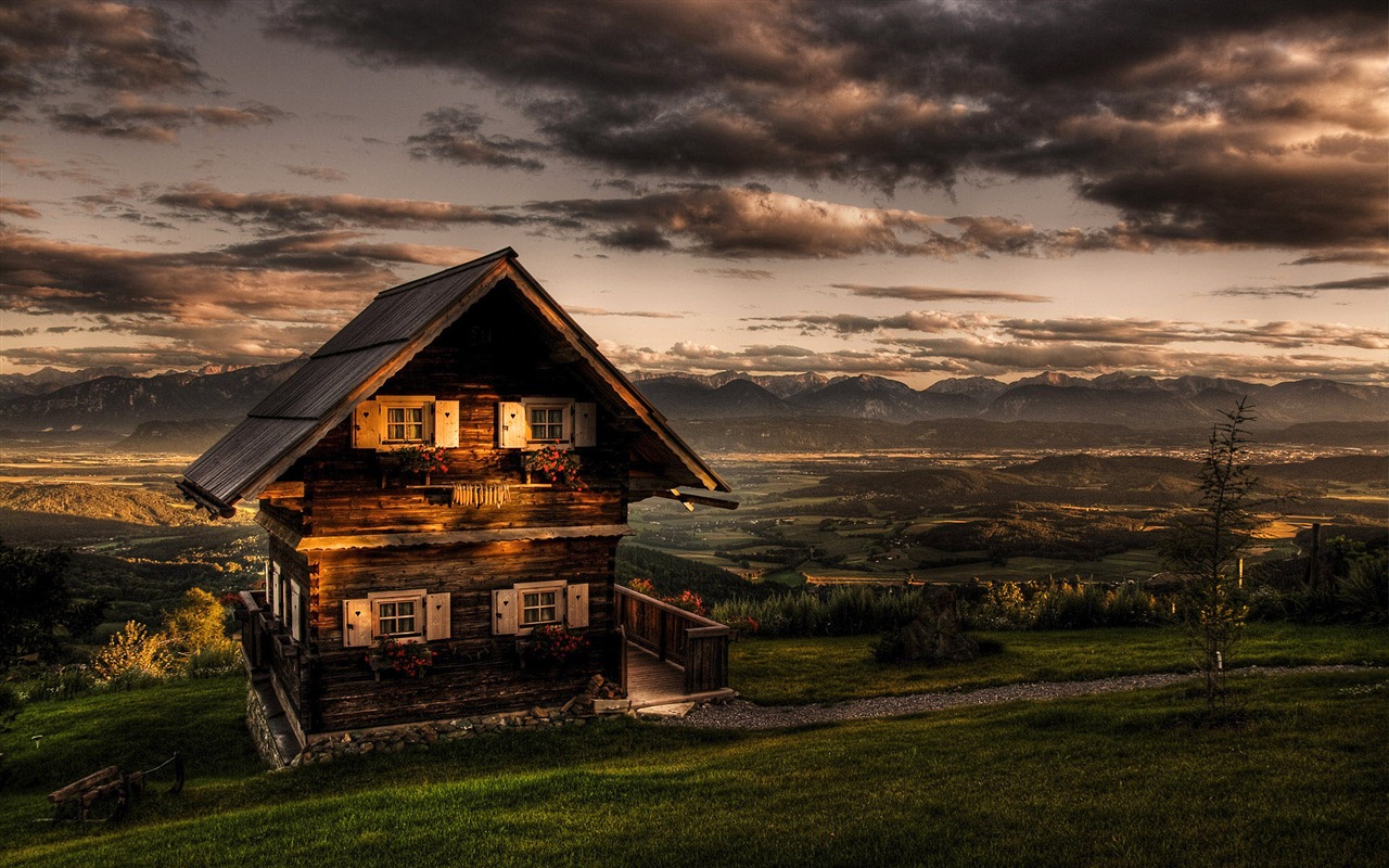 Horské údolí Krajina tapety (2) #15 - 1280x800
