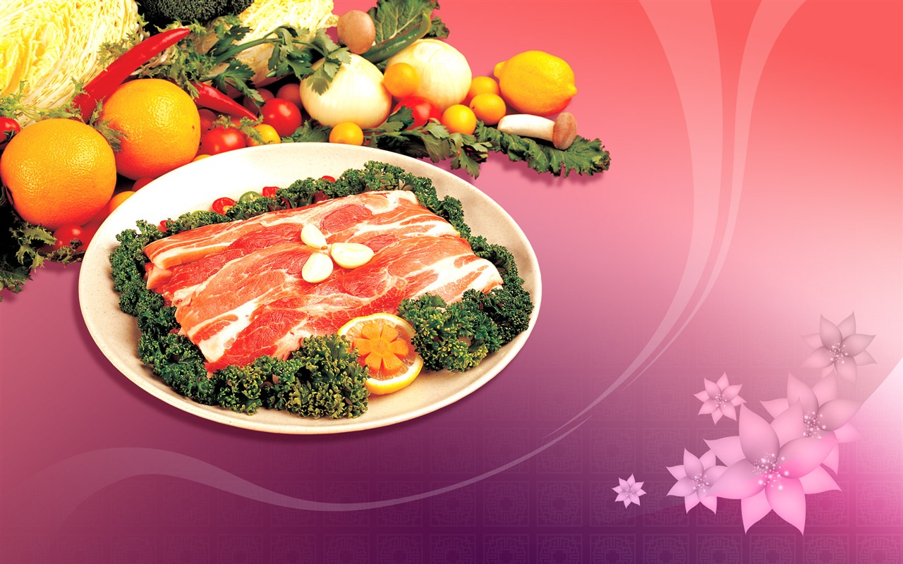 Gourmet večeře tapety (12) #3 - 1280x800