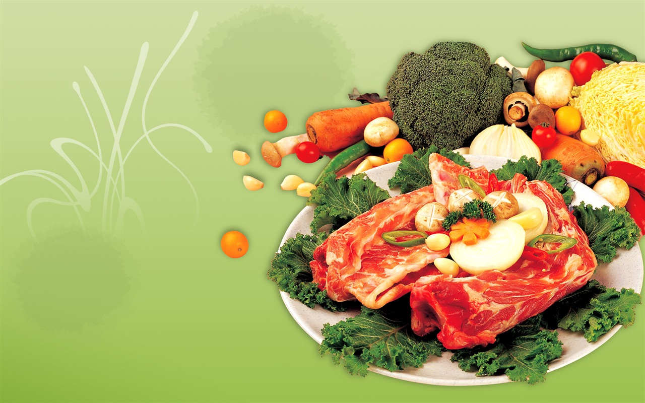 Gourmet večeře tapety (12) #11 - 1280x800