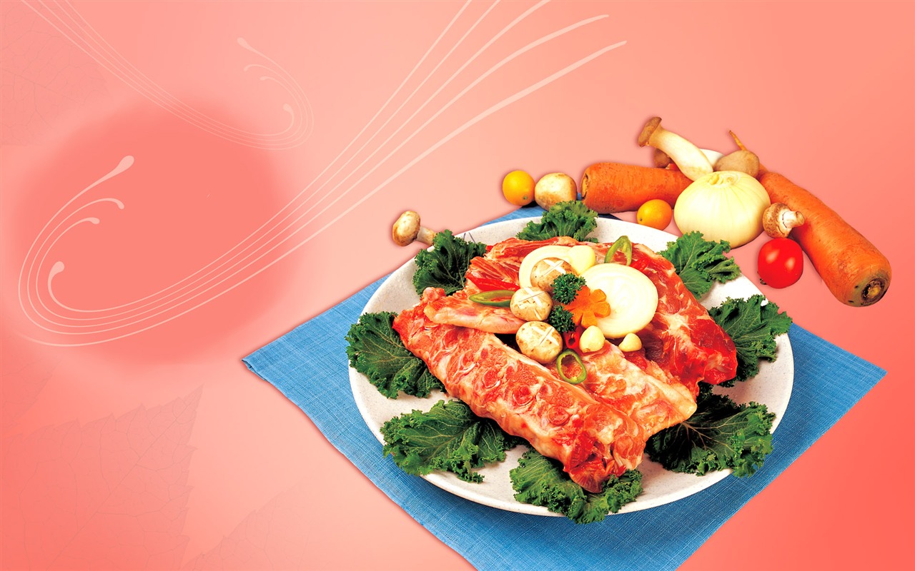 Gourmet večeře tapety (12) #12 - 1280x800