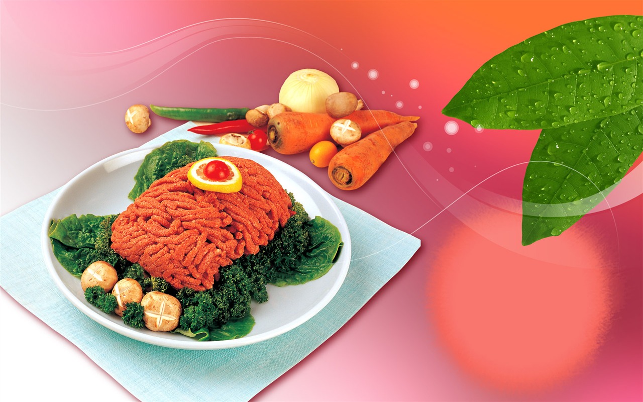 Gourmet večeře tapety (12) #13 - 1280x800