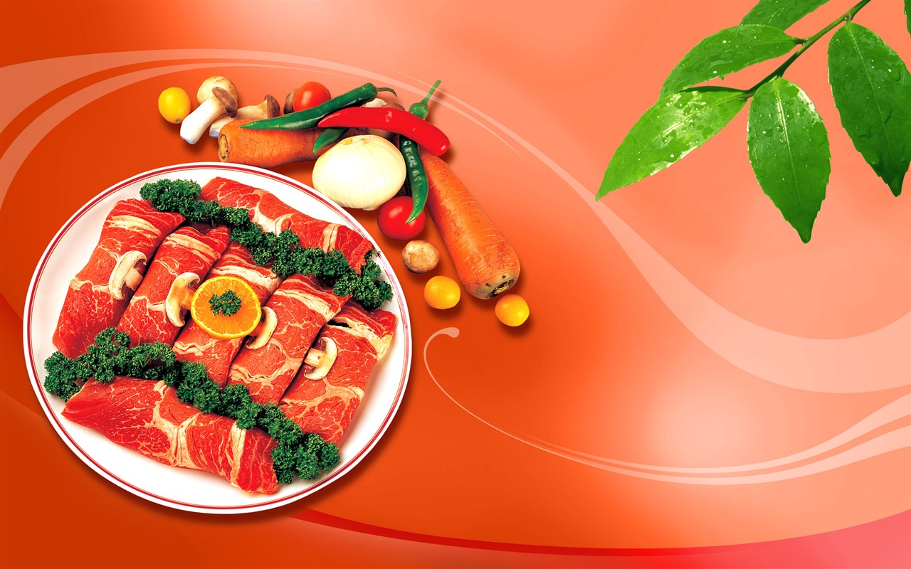 Gourmet večeře tapety (12) #20 - 1280x800