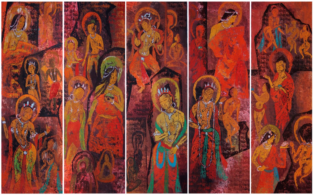 Cheung Pákistán tibetské tisk tapetu (1) #7 - 1280x800