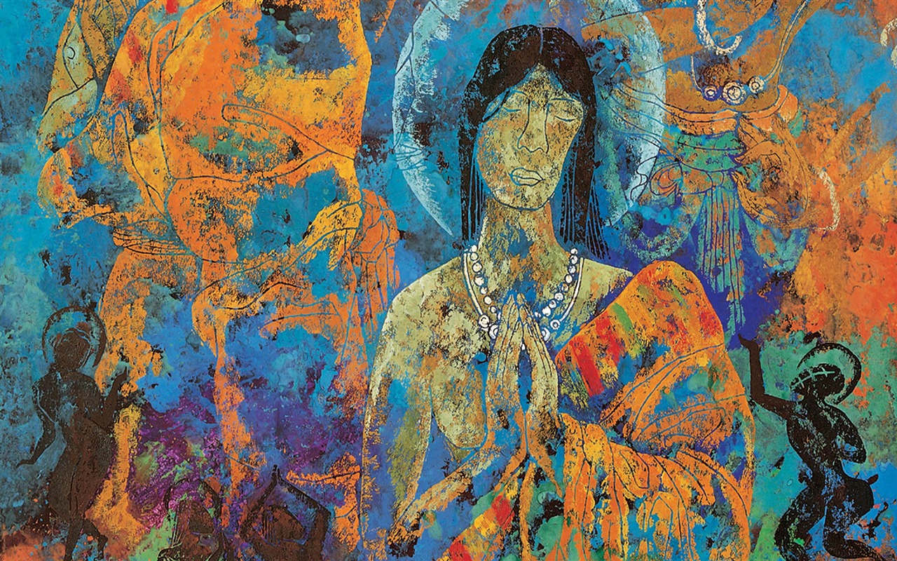Cheung Pákistán tibetské tisk tapetu (1) #9 - 1280x800