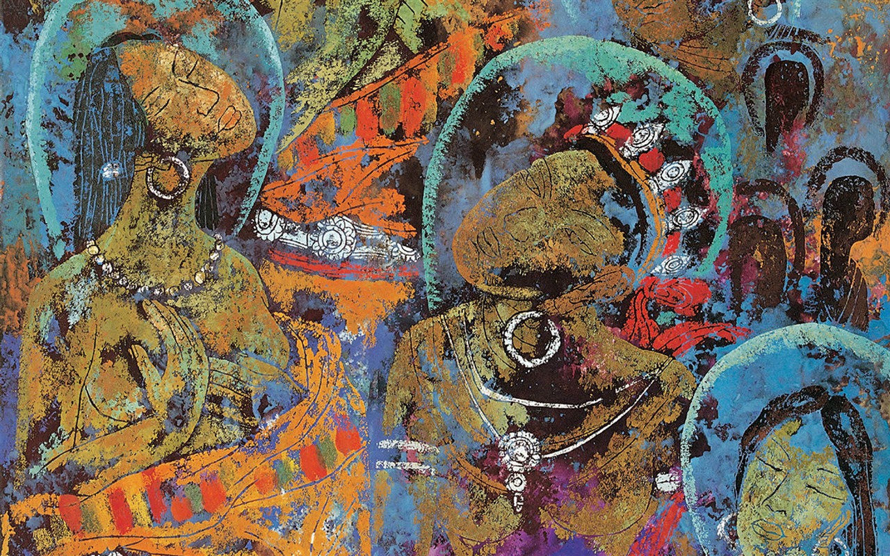 Cheung Pákistán tibetské tisk tapetu (1) #10 - 1280x800