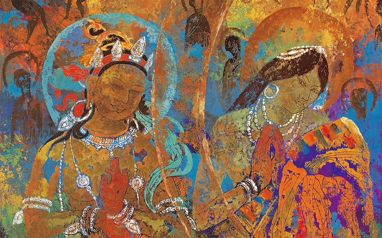 藏族祥巴版画 壁纸(一)11 - 1280x800