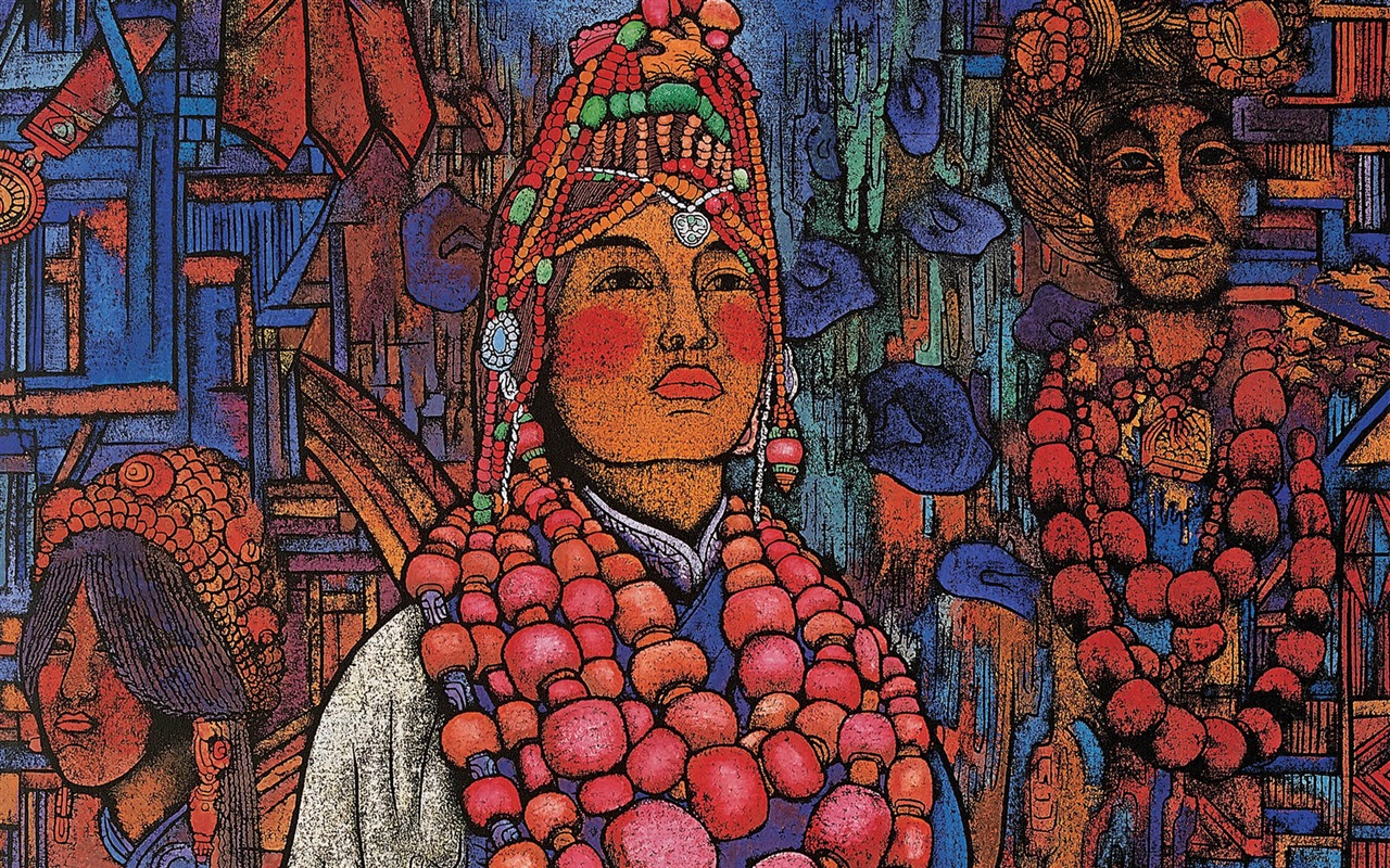 Cheung Pákistán tibetské tisk tapetu (1) #17 - 1280x800