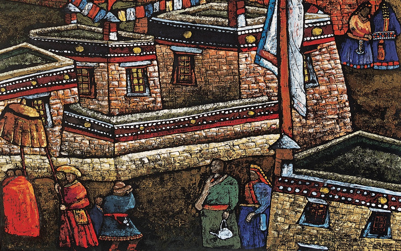 Cheung Pákistán tibetské tisk tapetu (1) #19 - 1280x800
