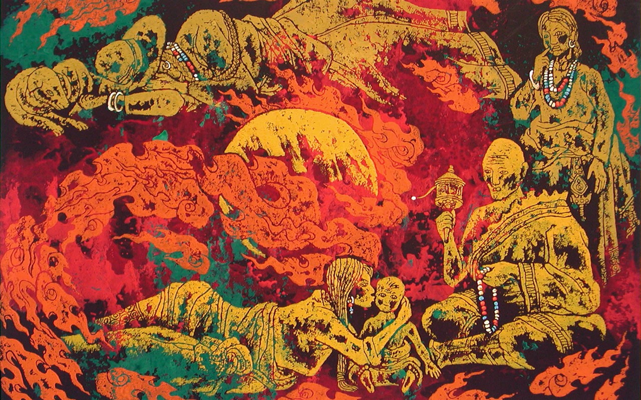 Cheung Pákistán tibetské tisk tapetu (2) #3 - 1280x800