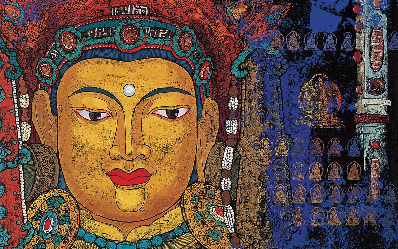 Cheung Pákistán tibetské tisk tapetu (2) #10 - 1280x800
