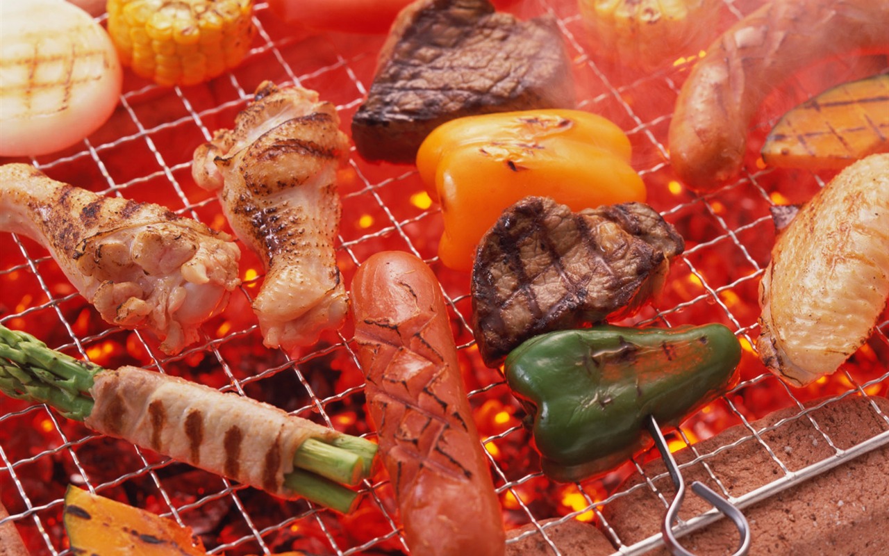 美味燒烤 壁紙(二) #3 - 1280x800