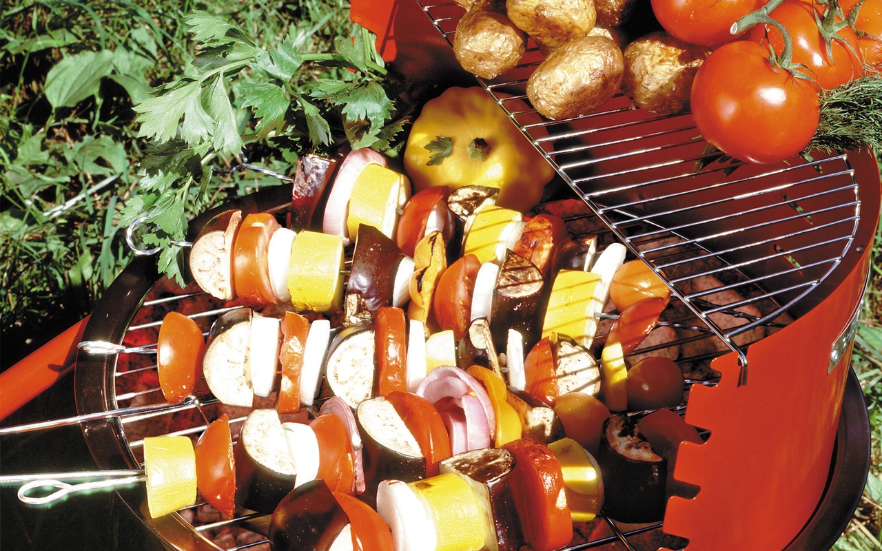 Delicious barbecue wallpaper (4) #1 - 1280x800