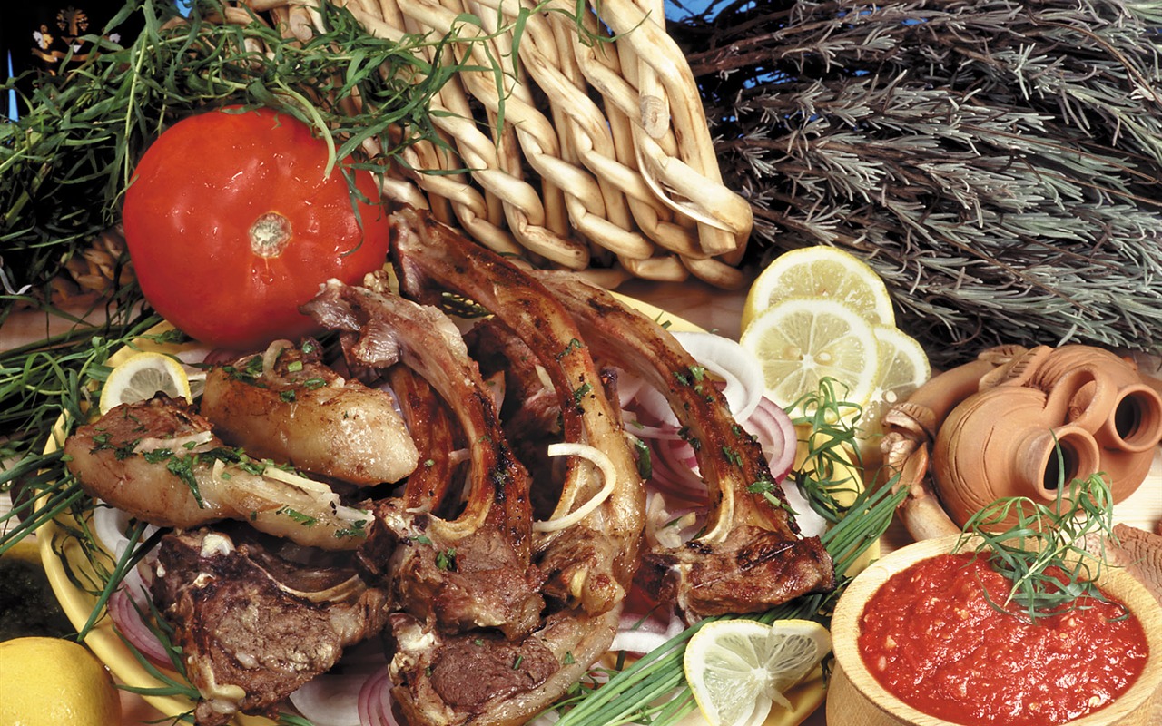 Delicious barbecue tapety (4) #6 - 1280x800