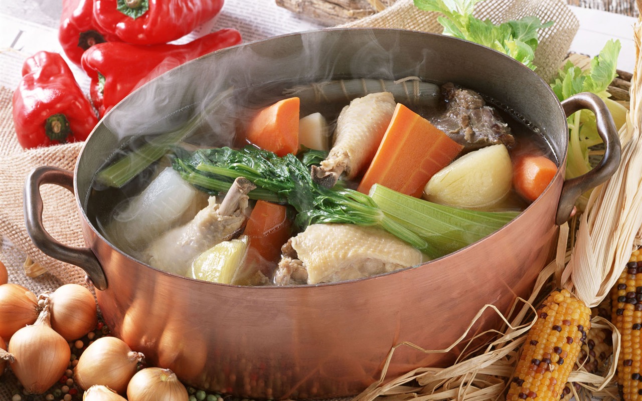 Gourmet večeře tapety (14) #1 - 1280x800