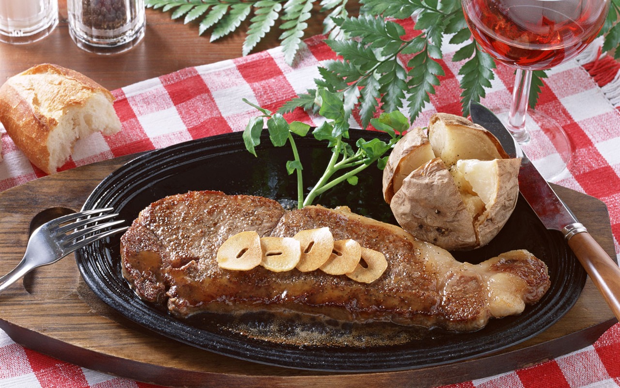 Gourmet večeře tapety (14) #2 - 1280x800