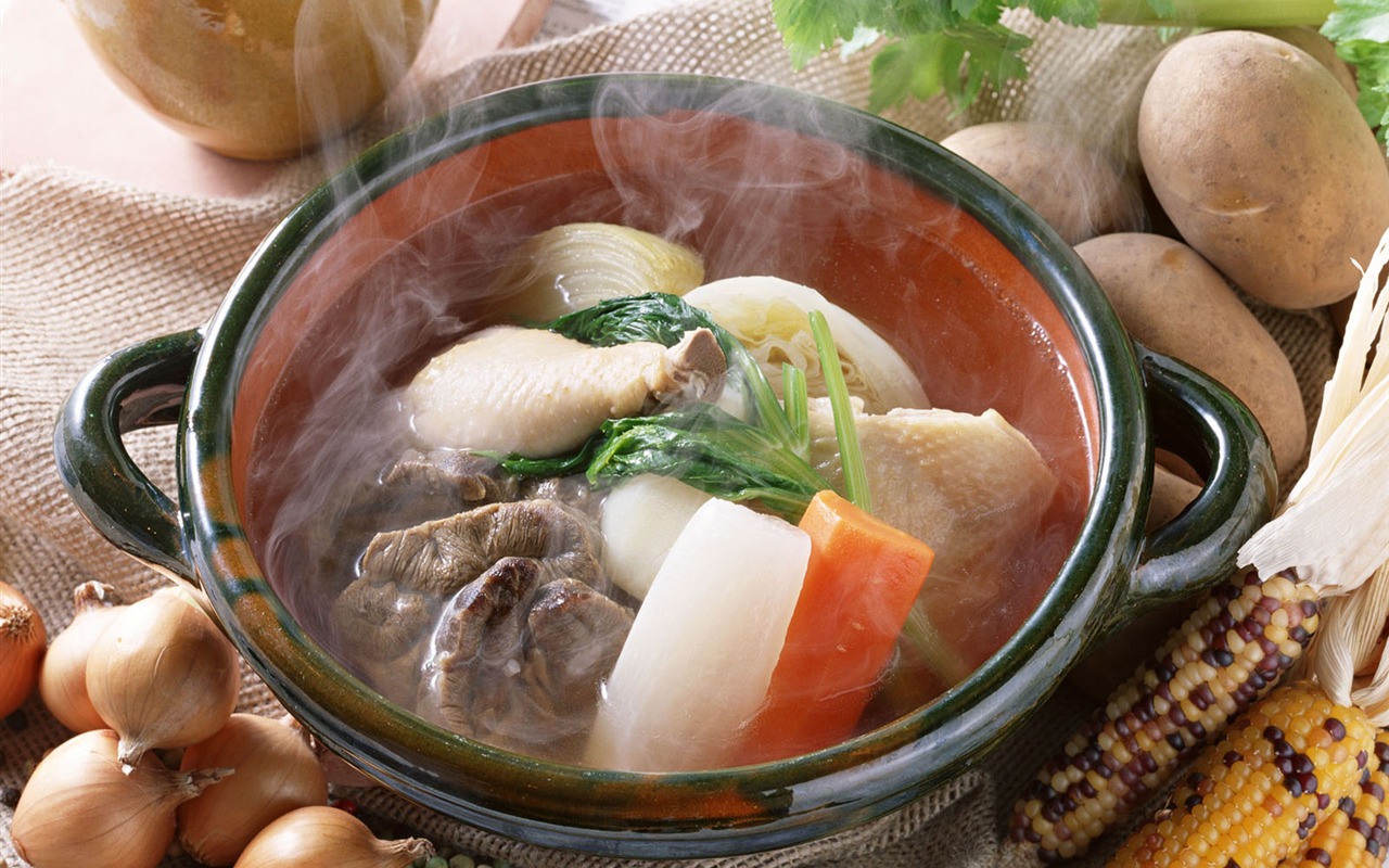 Gourmet večeře tapety (14) #11 - 1280x800