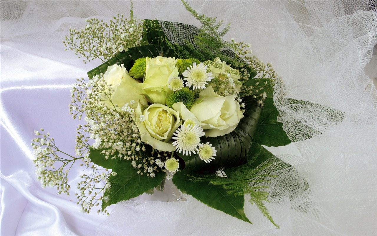 婚禮與鮮花 壁紙(一) #13 - 1280x800