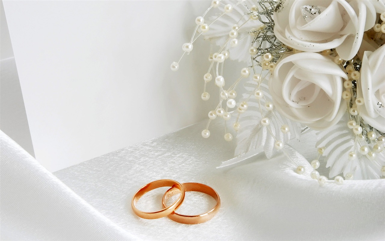 Свадьбы и свадебные кольца обои (2) #4 - 1280x800
