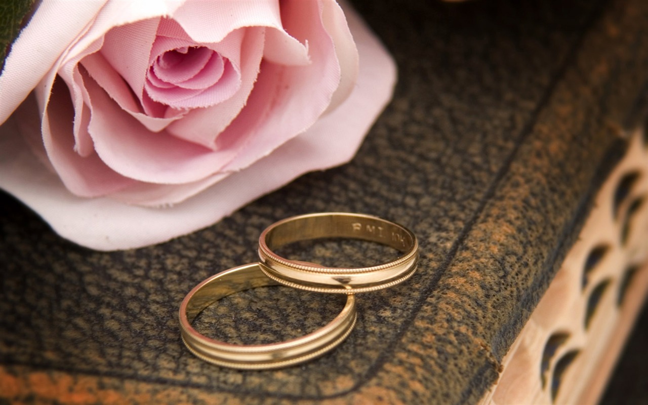 Свадьбы и свадебные кольца обои (2) #15 - 1280x800