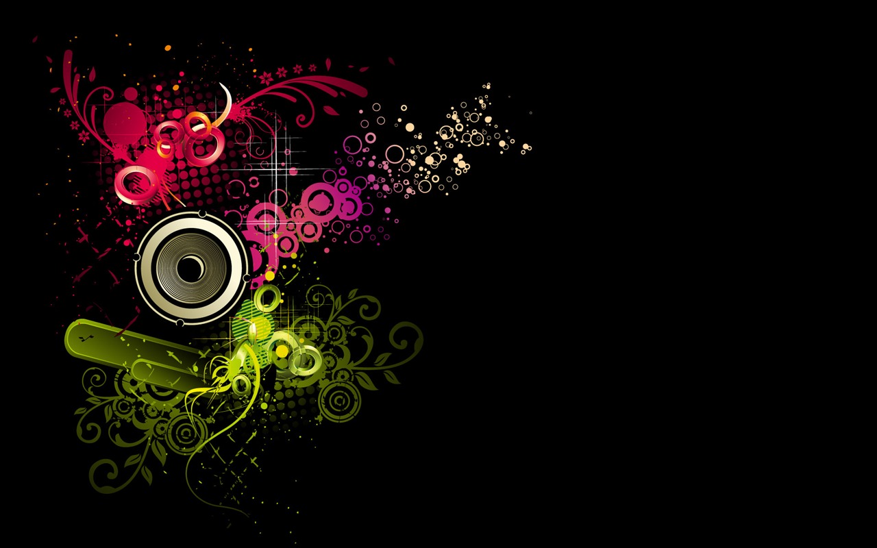 Vector musical theme wallpapers (1) #8 - 1280x800