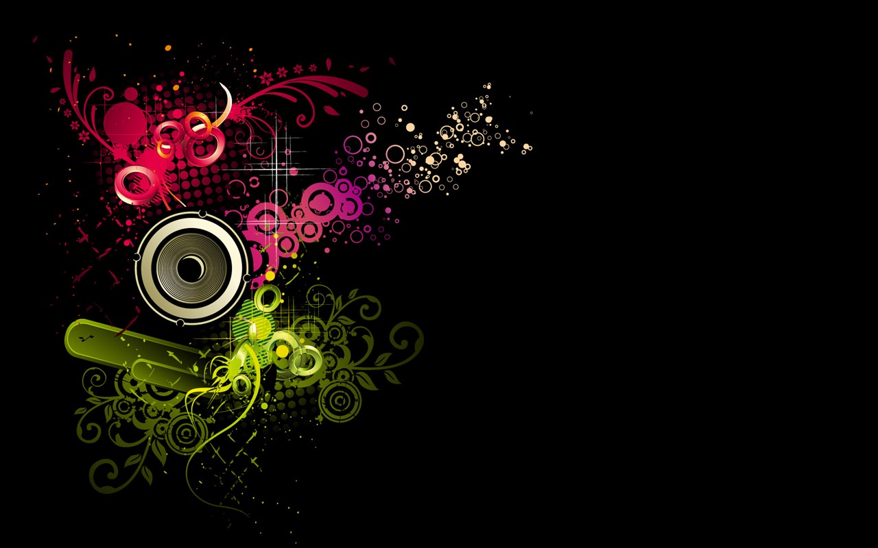 Vector musikalische Thema Wallpaper (1) #8 - 1280x800