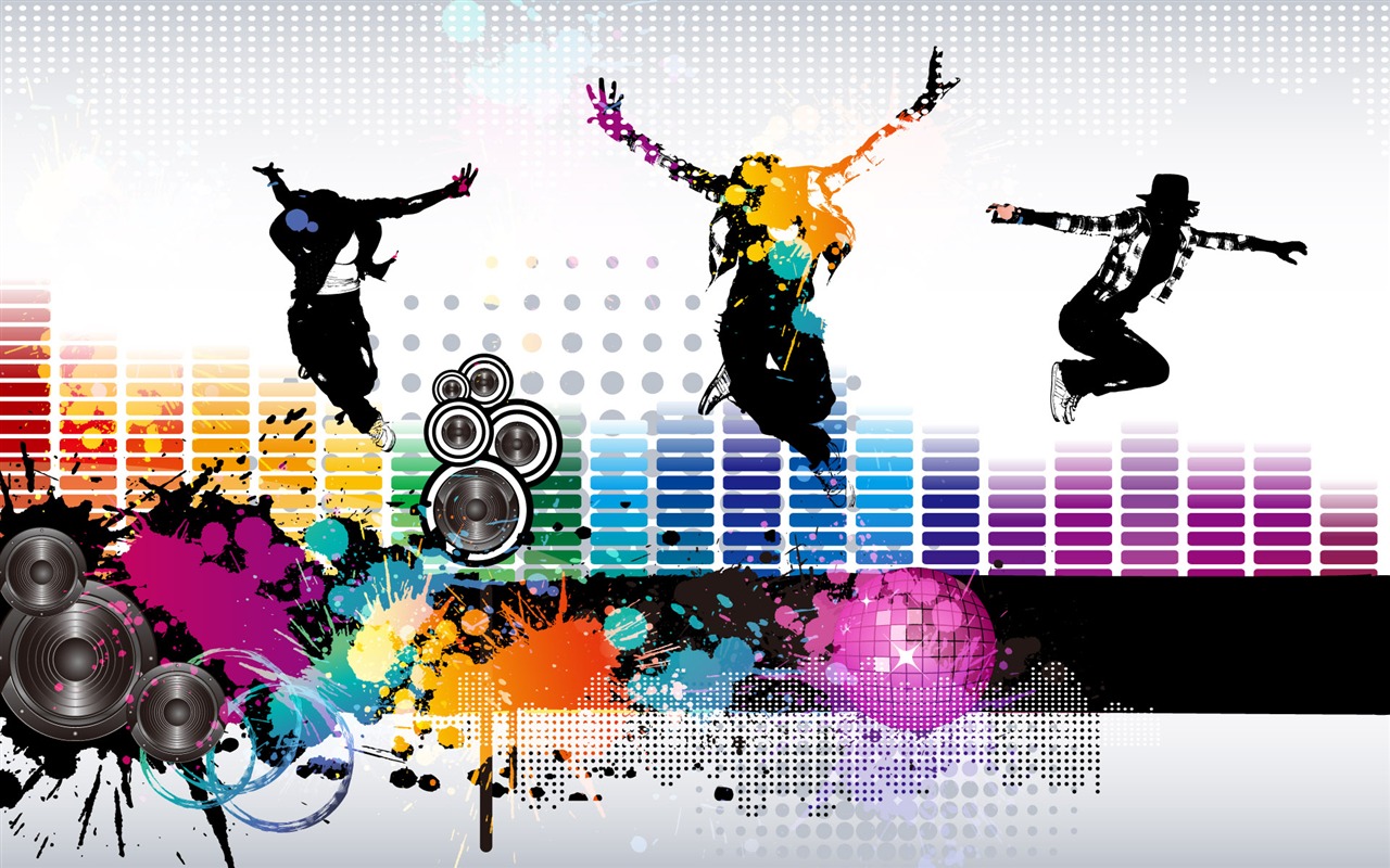 Vectorial de tema musical fondos de pantalla (2) #4 - 1280x800