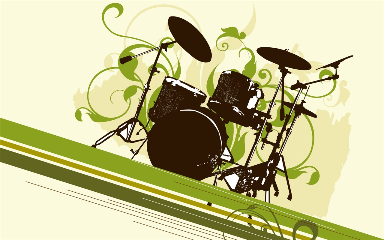 Vector musical theme wallpapers (2) #10 - 1280x800